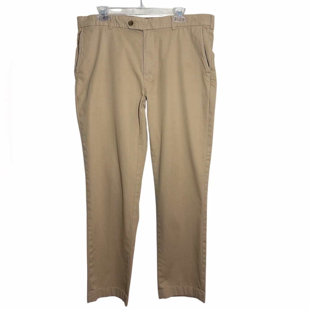 Brooks Brothers Clark Fit Supima Cotton Khaki Casual Pantsβ 38/30